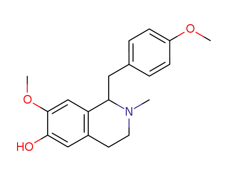 (+/-)-6-hydroxy-7-methoxy-1-(4-methoxybenzyl)-2-methyl-1,2,3,4-tetrahydroisoquinoline
