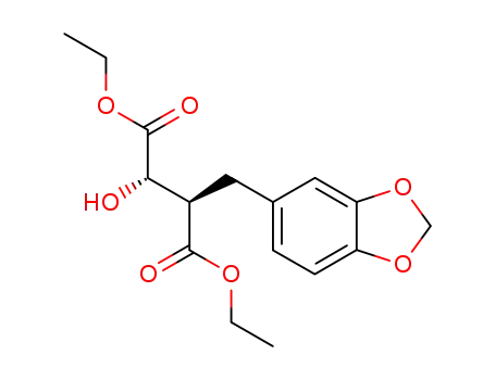 diethyl (2S,3R)-(+)-3-(3,4-methylenedioxy)benzyl-2-hydroxysuccinate