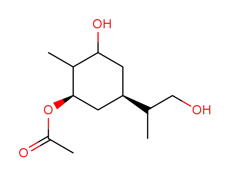 Acetic acid (1R,5R)-3-hydroxy-5-(2-hydroxy-1-methyl-ethyl)-2-methyl-cyclohexyl ester