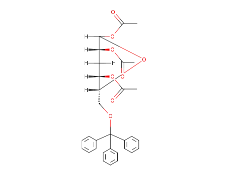 1,2,4-tri-O-acetyl-3-deoxy-6-O-triphenylmethyl-D-glucopyranose
