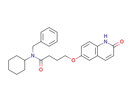 Molecular Structure of 69601-16-7 (Butanamide,
N-cyclohexyl-4-[(1,2-dihydro-2-oxo-6-quinolinyl)oxy]-N-(phenylmethyl)-)