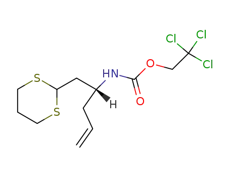 ((R)-1-[1,3]Dithian-2-ylmethyl-but-3-enyl)-carbamic acid 2,2,2-trichloro-ethyl ester