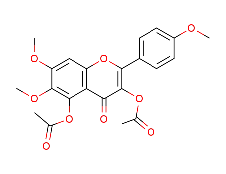3,5-diacetoxy-6,7-dimethoxy-2-(4-methoxy-phenyl)-chromen-4-one