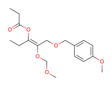Propionic acid (E)-1-ethyl-3-(4-methoxy-benzyloxy)-2-methoxymethoxy-propenyl ester