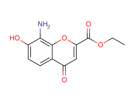 8-Amino-7-hydroxy-4-oxo-4H-1-benzopyran-2-carboxylic acid ethyl ester