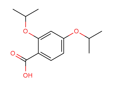 Molecular Structure of 79128-16-8 (2,4-diisopropyloxybenzoic acid)