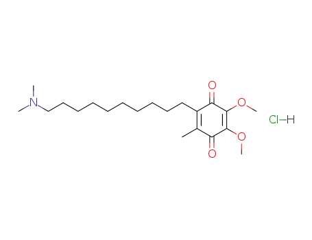 Molecular Structure of 99590-15-5 (2-(10-Dimethylamino-decyl)-5,6-dimethoxy-3-methyl-[1,4]benzoquinone; hydrochloride)