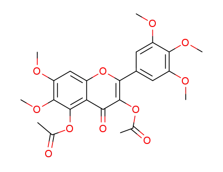 Acetic acid 3-acetoxy-6,7-dimethoxy-4-oxo-2-(3,4,5-trimethoxy-phenyl)-4H-chromen-5-yl ester