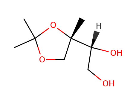 Molecular Structure of 95237-54-0 (1,2-O-isopropylidene-2-C-methyl-D-erythritol)