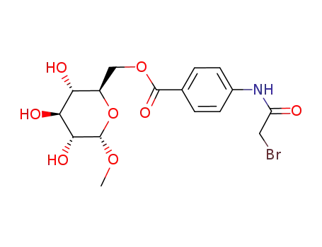 methyl 6-O-(p-bromoacetamidobenzoyl)-α-D-glucoside
