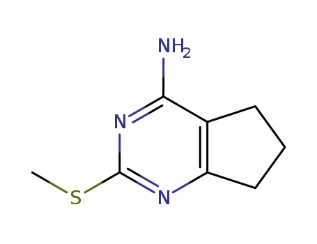 4-amino-2-methylthio-5,6-trimethylenepyrimidine