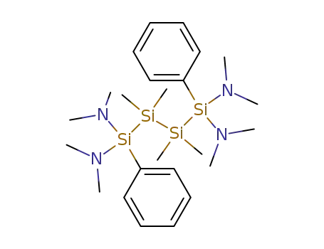 Molecular Structure of 223432-70-0 (2,2,3,3-tetramethyl-1,1,4,4-tetrakis-(dimethylamino)-1,4-diphenyltetrasilane)