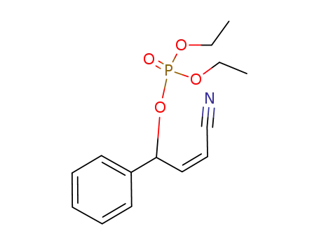 (Z)-4-diethylphosphonooxy-4-phenyl-2-butenenitrile