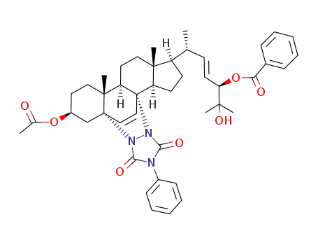 (24R)-3β-acetoxy-24-benzoyloxy-25-hydroxy-5α,8α-(3,5-dioxo-4-phenyl-1,2,4-triazolidino)cholesta-6,22-diene