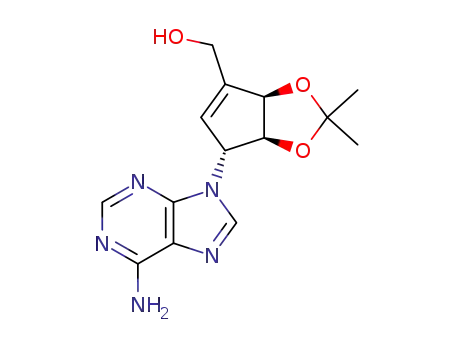 (3'R,4'S,5'R)-3'-(6-aminopurin-9-yl)-1'-hydroxymethyl-4',5'-O-isopropylidene-cyclopent-1'-en-4',5'-diol