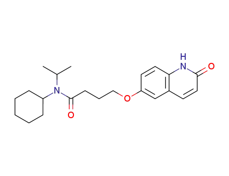 Molecular Structure of 69592-55-8 (Butanamide,
N-cyclohexyl-4-[(1,2-dihydro-2-oxo-6-quinolinyl)oxy]-N-(1-methylethyl)-)