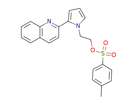 Molecular Structure of 83036-92-4 (2-<1-(2-tosyloxyethyl)-2<1h>-pyrrolyl>quinoline)