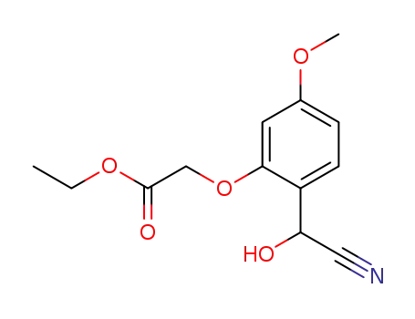 (2-ethoxycarbonylmethoxy-4-methoxyphenyl)hydroxyacetonitrile