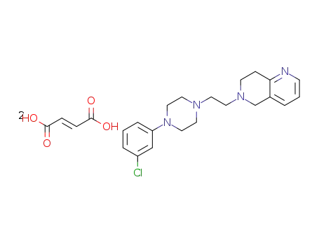 1,6-Naphthyridine,
6-[2-[4-(3-chlorophenyl)-1-piperazinyl]ethyl]-5,6,7,8-tetrahydro-,
(2E)-2-butenedioate (1:2)