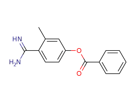 Benzoic acid 4-carbamimidoyl-3-methyl-phenyl ester