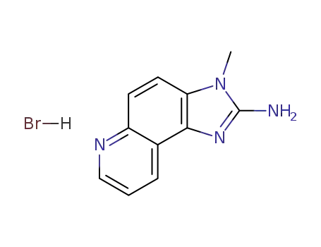 Molecular Structure of 83407-39-0 (3-METHYL-3H-IMIDAZO[4,5-F]QUINOLIN-2-YLAMINE HBR)