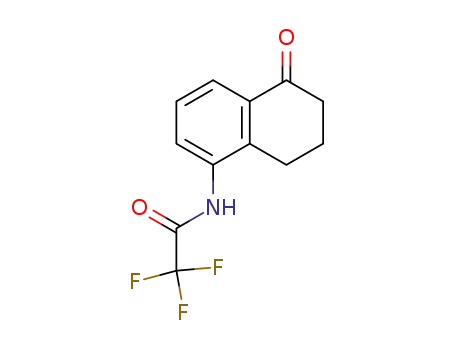Molecular Structure of 90401-73-3 (Acetamide, 2,2,2-trifluoro-N-(5,6,7,8-tetrahydro-5-oxo-1-naphthalenyl)-)