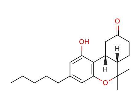 Molecular Structure of 16964-48-0 (6a,7,10,10a-tetrahydro-1-hydroxy-6,6-dimethyl-3-pentyl-6H-dibenzo(b,d)pyran-9(8H)-one)