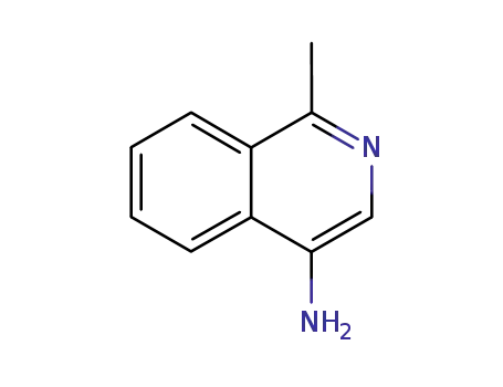 Molecular Structure of 104704-41-8 (4-Amino-1-methylisoquinoline)