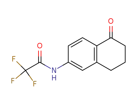 Molecular Structure of 90401-87-9 (2,2,2-trifluoro-N-(5-oxo-5,6,7,8-tetrahydronaphthalen-2-yl)acetaMide)