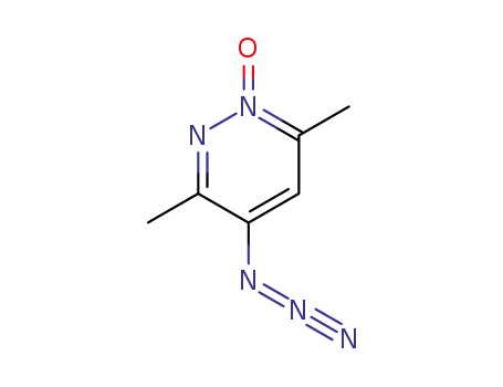 Molecular Structure of 74699-75-5 (Pyridazine, 4-azido-3,6-dimethyl-, 1-oxide)