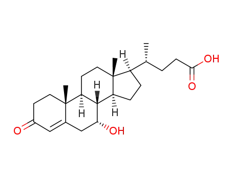 Molecular Structure of 14772-95-3 (3-oxo-7-hydroxychol-4-enoic acid)