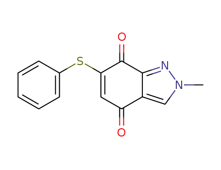 2-Methyl-6-phenylthio-4,7(2H)-indazolchinon