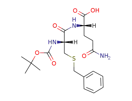 Molecular Structure of 76314-74-4 (Boc-Cys(Bzl)-Gln-OH)