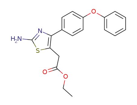 5-Thiazoleacetic acid, 2-amino-4-(4-phenoxyphenyl)-, ethyl ester