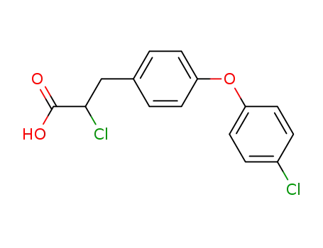 Benzenepropanoic acid, a-chloro-4-(4-chlorophenoxy)-