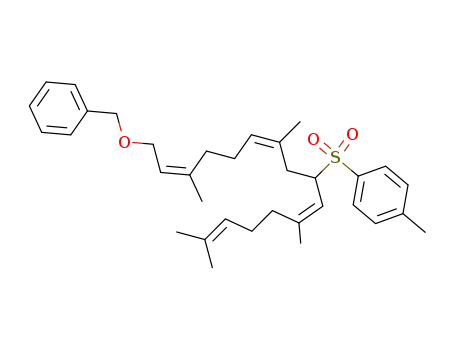 1-((6Z,10Z,14Z)-16-Benzyloxy-2,6,10,14-tetramethyl-hexadeca-2,6,10,14-tetraene-8-sulfonyl)-4-methyl-benzene