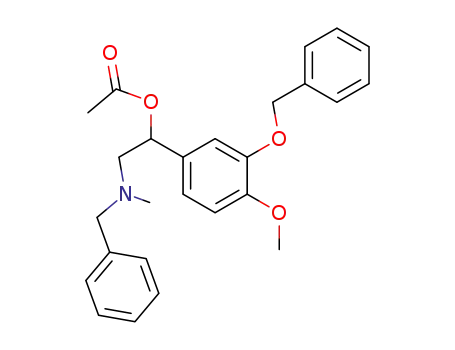 Acetic acid 2-(benzyl-methyl-amino)-1-(3-benzyloxy-4-methoxy-phenyl)-ethyl ester