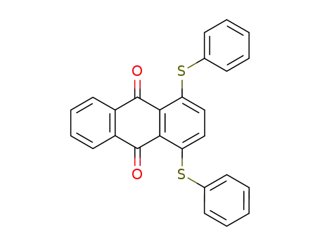 Molecular Structure of 75300-18-4 (1,4-Di(phenylthio)anthraquinone)