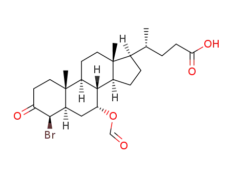 4β-bromo-7α-formyloxy-3-oxo-5β-cholanic acid