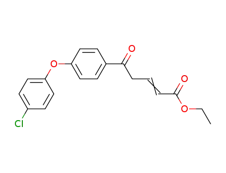 2-Pentenoic acid, 5-[4-(4-chlorophenoxy)phenyl]-5-oxo-, ethyl ester