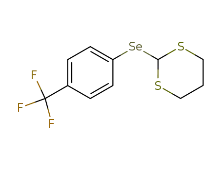 Molecular Structure of 104637-92-5 (2-<(4-trifluoromethylphenyl)seleno>-1,3-dithiane)