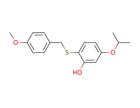 5-Isopropoxy-2-(4-methoxy-benzylsulfanyl)-phenol