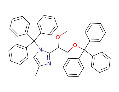2-(1-Methoxy-2-trityloxy-ethyl)-4-methyl-1-trityl-1H-imidazole