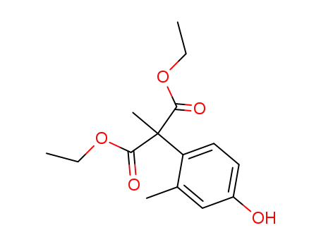 Propanedioic acid, (4-hydroxy-2-methylphenyl)methyl-, diethyl ester