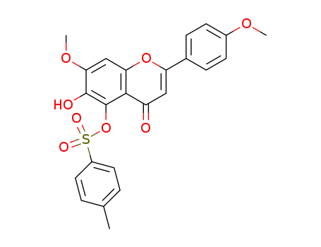 Toluene-4-sulfonic acid 6-hydroxy-7-methoxy-2-(4-methoxy-phenyl)-4-oxo-4H-chromen-5-yl ester