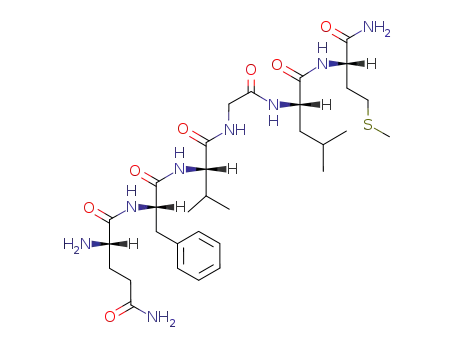 Molecular Structure of 89671-33-0 (L-Methioninamide, L-glutaminyl-L-phenylalanyl-L-valylglycyl-L-leucyl-)
