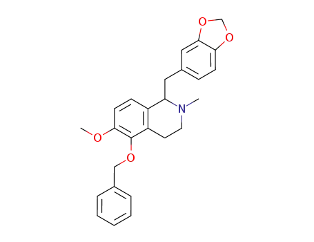 1-Benzo[1,3]dioxol-5-ylmethyl-5-benzyloxy-6-methoxy-2-methyl-1,2,3,4-tetrahydro-isoquinoline