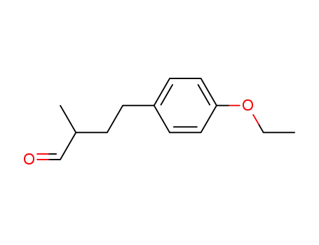 Molecular Structure of 203640-38-4 (Benzenebutanal, 4-ethoxy-alpha-methyl- (9CI))