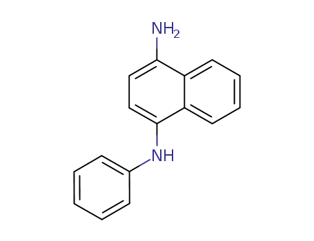 Molecular Structure of 36778-52-6 (N-Phenyl-1,4-naphthalenediamine)