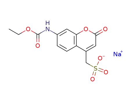 sodium 7-carboethoxyaminocoumarin-4-methanesulfonate